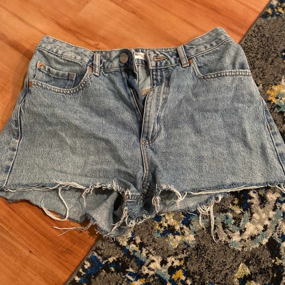 Garage frayed denim shorts #shorts #denim #summer